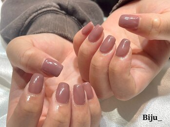 ビジュアンダー(Biju_)/ピンクベージュ　ワンカラー