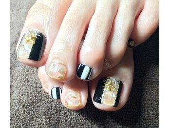 リエル(Riel)/ストライプネイル☆定額新規8200