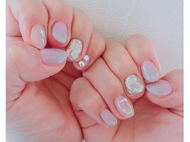 ミラーグラデーションネイル