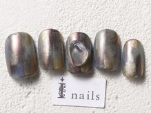 アイネイルズ 渋谷店(I nails)/くすみミラーネイル￥8980