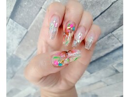 お花ネイル