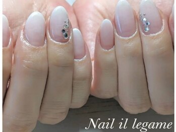 ネイルイルレガーメ(Nail il legame)の写真/大人女性に圧倒的人気！シンプル＆上品な洗練デザインでいつも見惚れる指先に。[シンプル/大山]