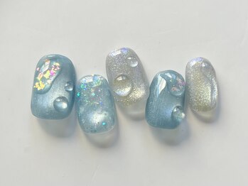 ぷっくり水滴ネイル