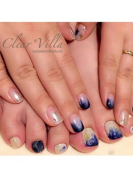 ネイルサロンクリアヴィラ(nail salon clear villa)/塗りかけネイル