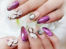 ネイルサロン シェル(Nail Salon SHELL)/アニマル柄×マグネットジェル★