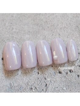 たゆ ネイル(たゆnail)/くすみワンカラーネイル