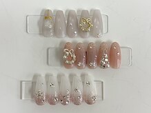 リノプラス(Lino+)の雰囲気(トレンド定額ネイル☆色味やパーツの大きさ変更可能♪)