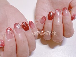 雪の結晶ネイル