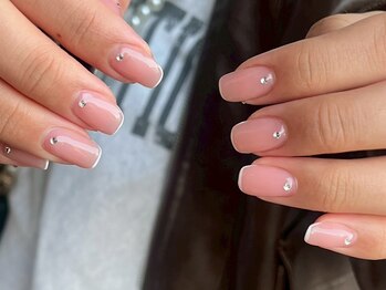 ニコッテ 本厚木(nicotte.)/細フレンチネイル/ワンカラー