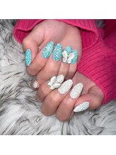 ビューティーエース リネイル(BeautyA×Re:NaiL)/フラッシュネイル×蝶ストーン