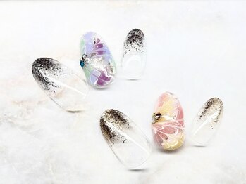 ネイルサロン ブリオン(Nail Salon Bullion)/マーブルピーコック