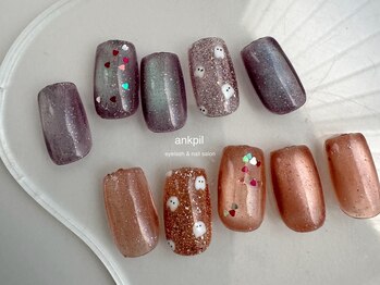 【10月シーズンサンプルネイル】