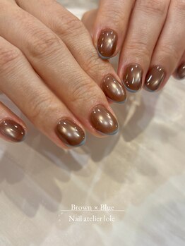 ロレ(lole)/トレンド★ブラウン×水色