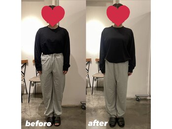 ピエール ナリタイラボ 薬院店(Piel NARITAI LABO)/たった一度の施術での変化♪