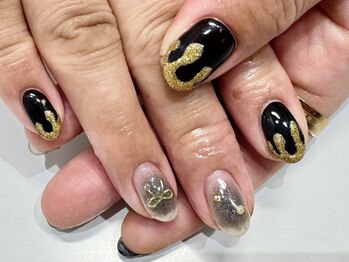 クォーターリゾートネイル(QUARTER RESORT nail)/ブラックネイル☆