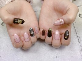 バレンタインネイル