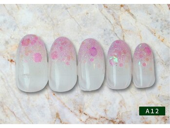 アイラッシュアンドネイルサロン カンカ(Kanka)/デザインネイルA12￥4,700