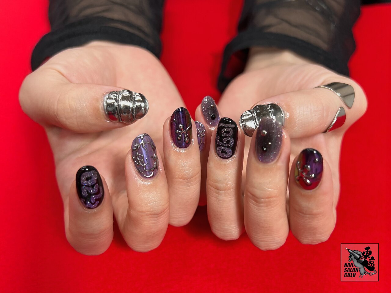 【KURO】ネイルチップ オーダー 単品チップオーダー ・ にじさんじ 葛葉/不破湊/叶/狂蘭 メロコ