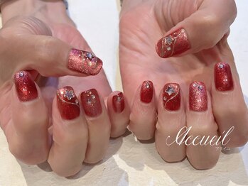 アクイユ 銀座店(ACCUEIL)/赤ネイル