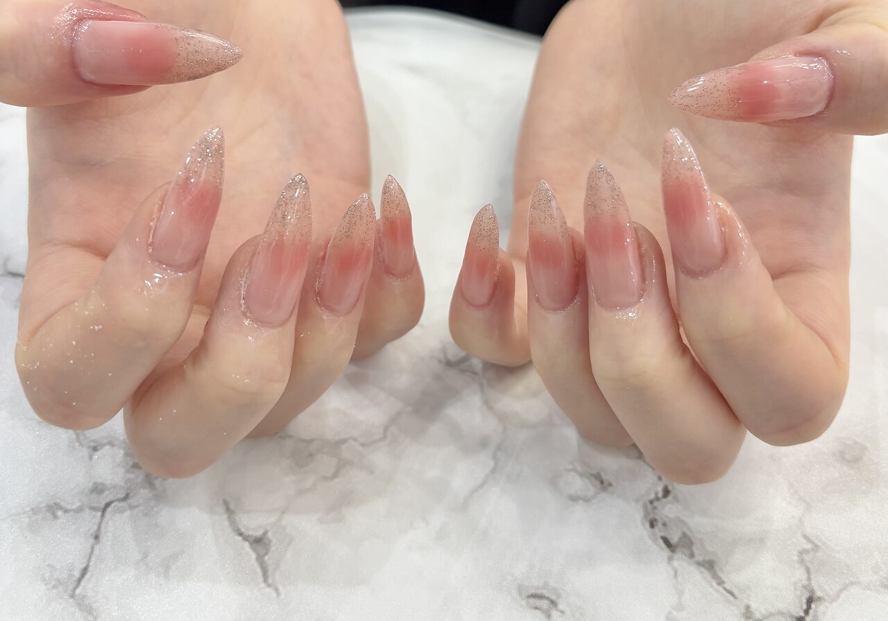 【SNSで大人気♪ちゅるんチークネイル♪】オフ込み☆　\5500