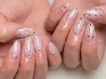 グロスネイル(gloss nail)/ジェルアート／レース／ドット