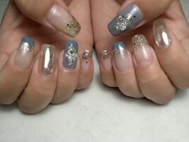 シルバーブルーネイル
