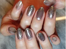 ネイルマジック 仙台一番町店(NAIL MAJIC)/囲みミラーネイル★オーダー