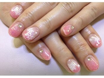 ネイルサロン ジェイ(Nail Salon J)/雪の結晶グラデネイル