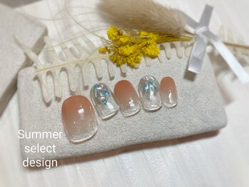 ブレス 仙台駅前本店(BLESS)/夏シェル×水彩ニュアンス!