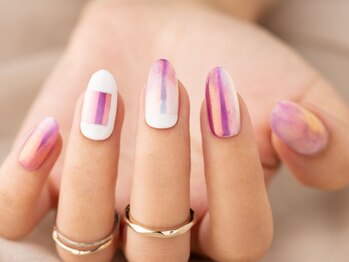 ヴァンネイル(VINGT NAIL nail&eye beauty)/ピンクアートネイル