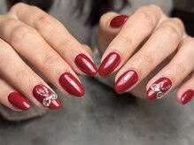 ミーコ(miico)/ボルドーにキラキラリボン