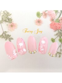 フラワーシルエットネイル