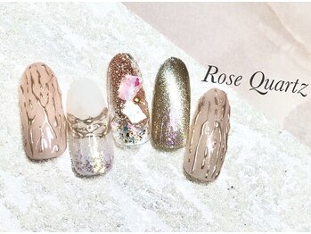 ローズクォーツ(Rose Quartz)/定額Bアートコース ¥7,700