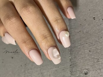 ミエレ(miele)/マシュマロピンクマットネイル
