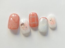 キラキラガーリーネイル