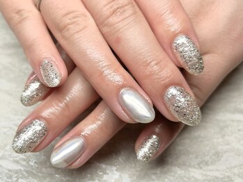 ジュリネイル(JULIE NAIL)/シルバー×ミラー♪
