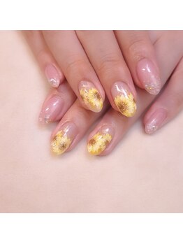 ピオニーネイル(peony nail)/ひまわり