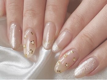 ブレスネイル(brace Nail)の写真/【ブライダルネイル¥14,000～】特別な日を特別なネイルで。上品で華やかな指先に魅せるこだわりデザイン