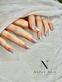 シンプル　ワンカラーネイル