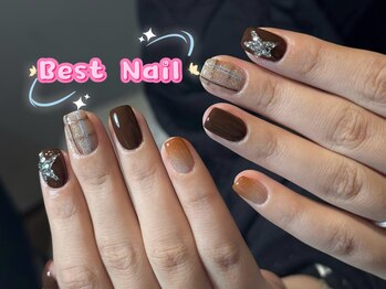ベストネイル 池袋東口店(Best Nail)/チェック柄デザイン