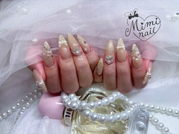 ミミネイル(Mimi nail)/ホワイトツイード
