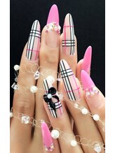 ノエル(NOEL)/ピンク×チェック柄