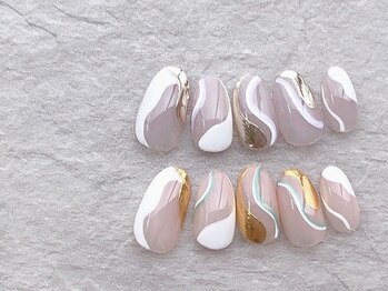 ネイルサロン ブリオン(Nail Salon Bullion)/ウェーブラインネイル