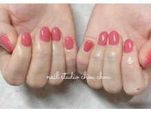 ネイルアンドアイラッシュスタジオ シュシュ(chouchou)/ショートピンクネイル