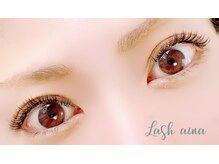 ラッシュアイナ(Lash aina)の雰囲気（軽くて負担が少ないフラットラッシュ♪）