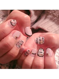 ツイードネイル☆