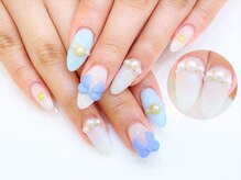 ネイルコレクション ピンク(Nail Collection Pink)/ジェル定額￥9990★３Ｄリボン
