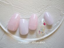 ネイルサロン ブランシュール(Nail Salon Blancheur)/パステルワンカラー格子柄
