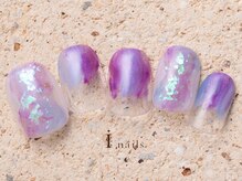 アイネイルズ 町田店(I nails)/塗りかけ梅雨ネイル7480円