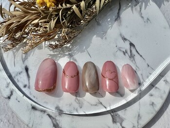 オリビアブルー(Olivia Blue)/ハートミラー×もやもやアート